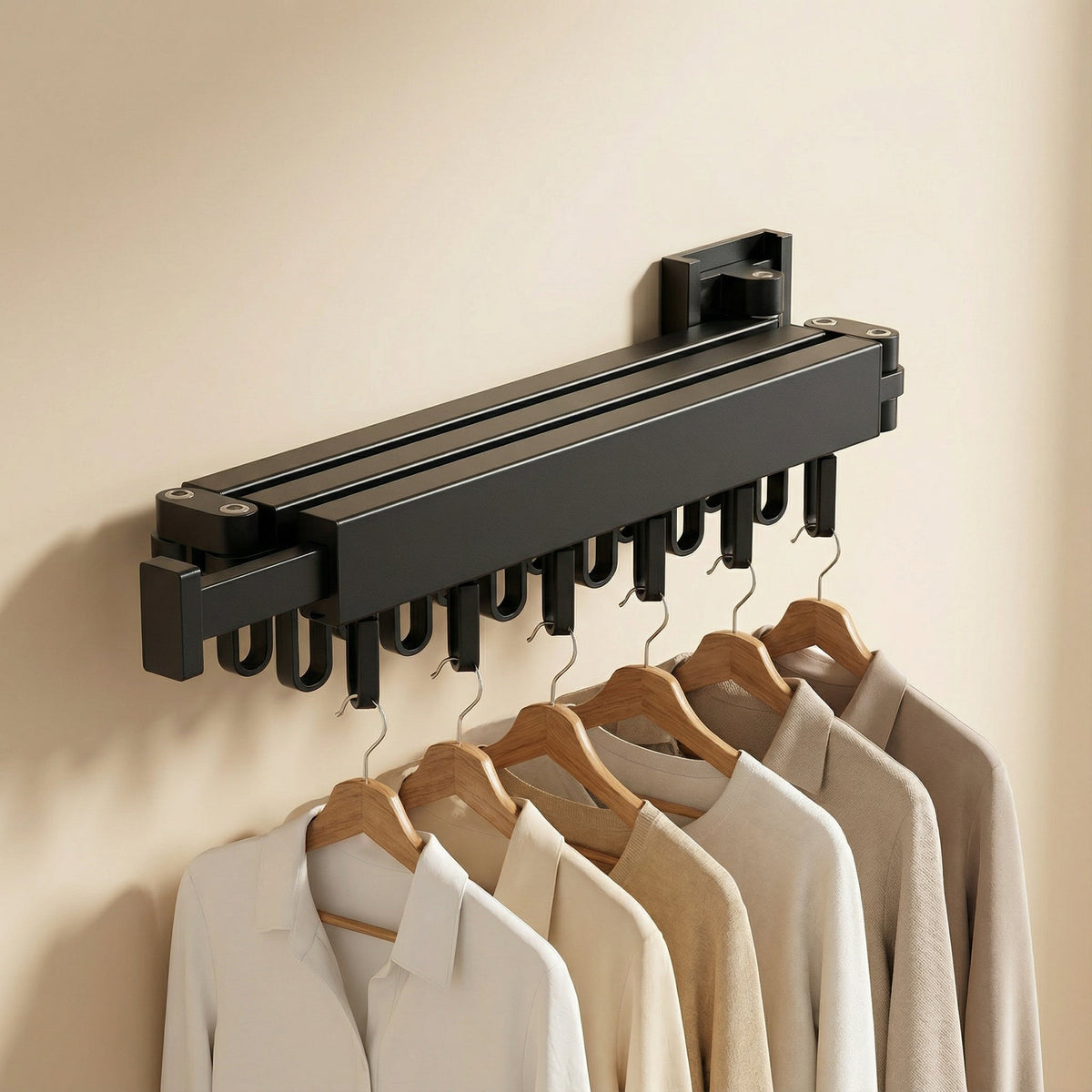 Tendedero de pared retráctil unisex