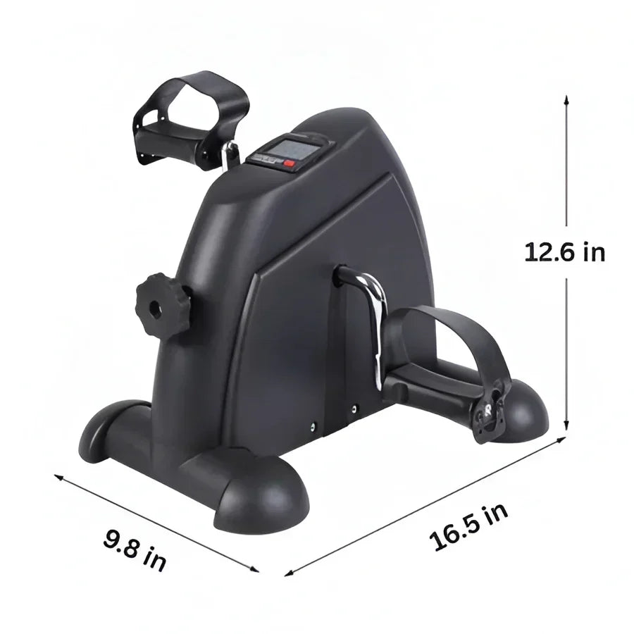 Compact Electric Pedal Exercise Bike with LCD Display