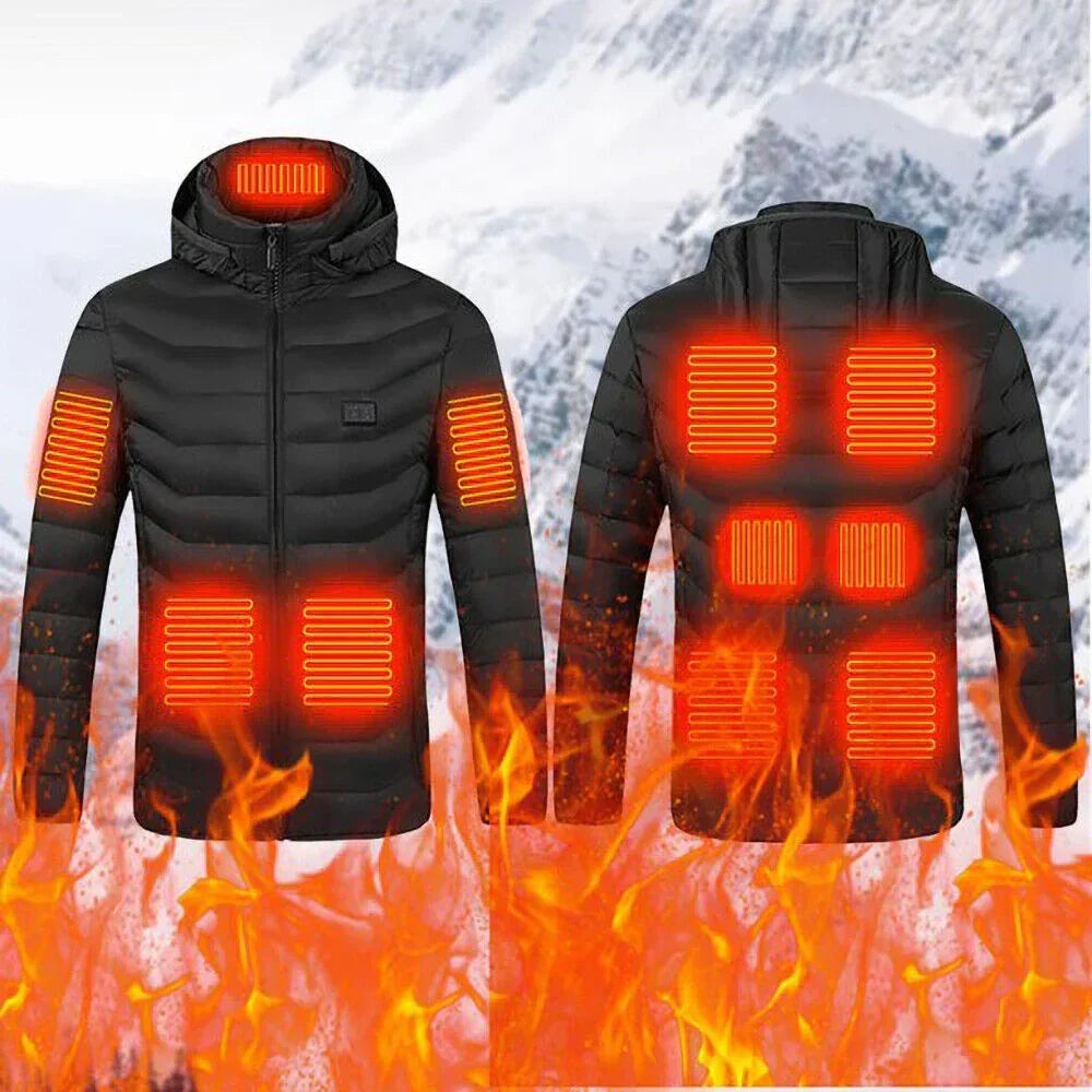 Battery-Powered Heated Work Jacket with 3-Zone Warmth Control for Men & Women