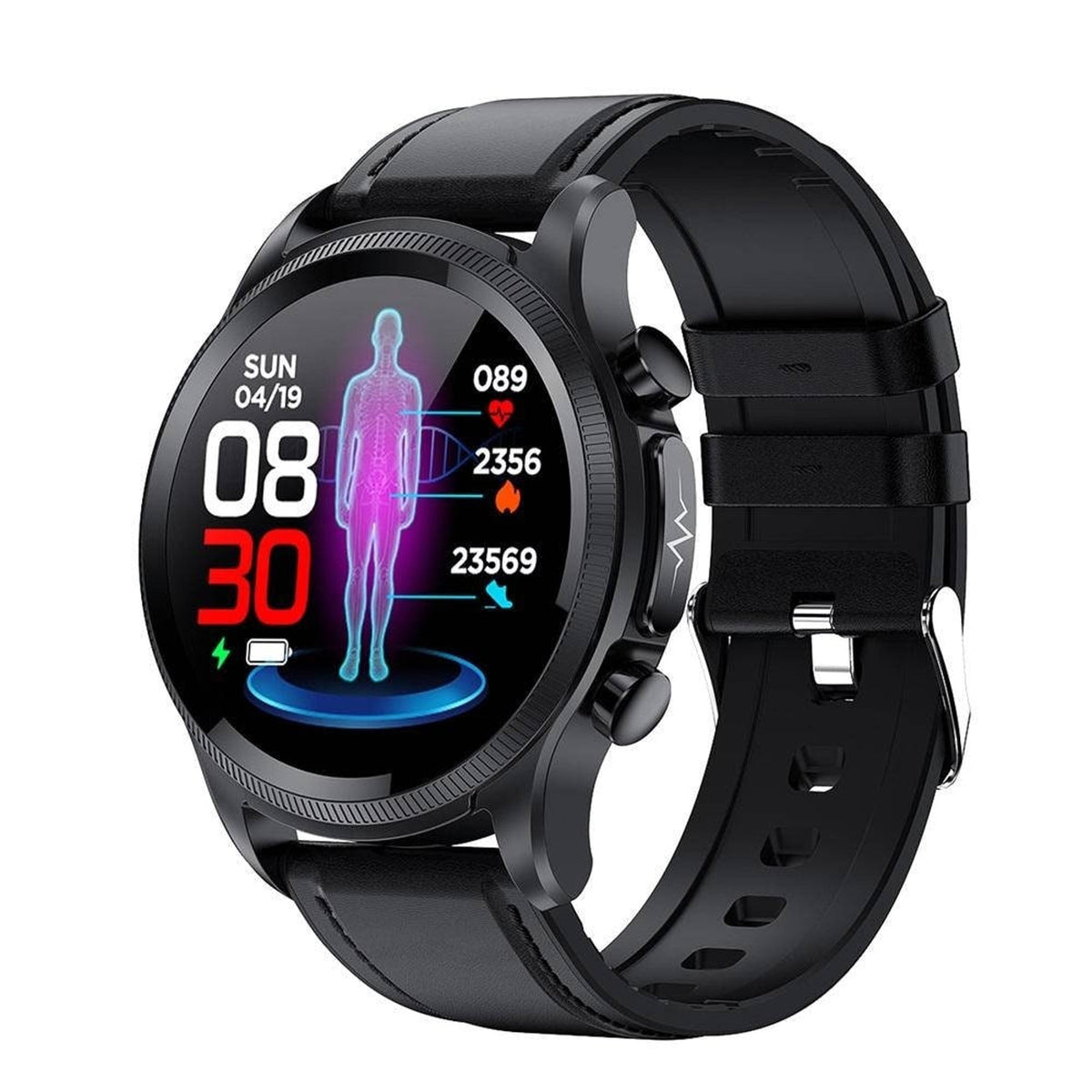 Smart Wellness Watch With AMOLED Display And Activity Tracking For Sleep And Movement Monitoring