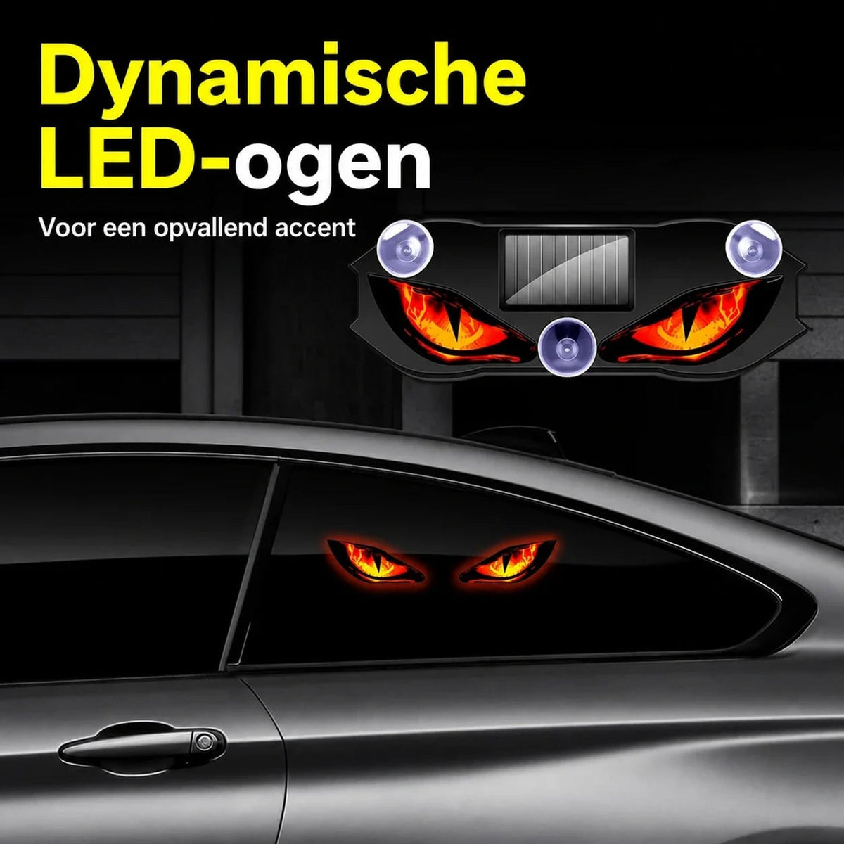 Solar Car Light Display With Motion Sensor And Suction Cups