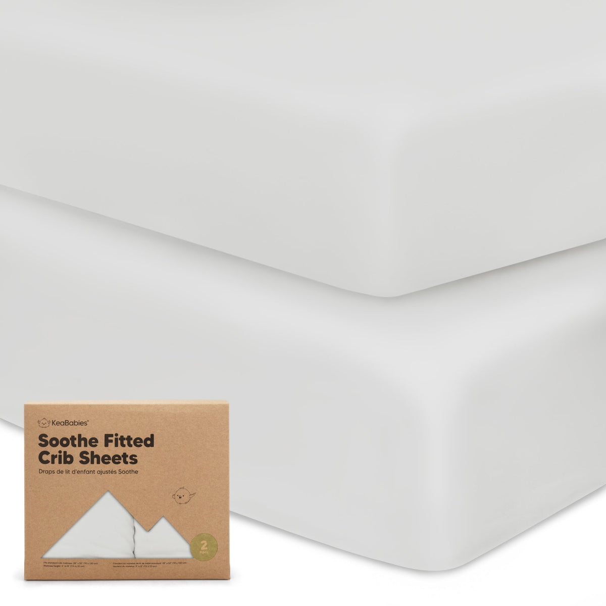 2-Pack Jersey Cotton Fitted Crib Sheets