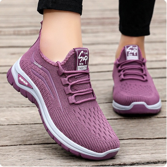 Women's Lightweight Mesh Sneakers – Breathable Slip-On Walking Shoes with Shock-Absorbing Sole for All-Day Comfort & Support | Thomler