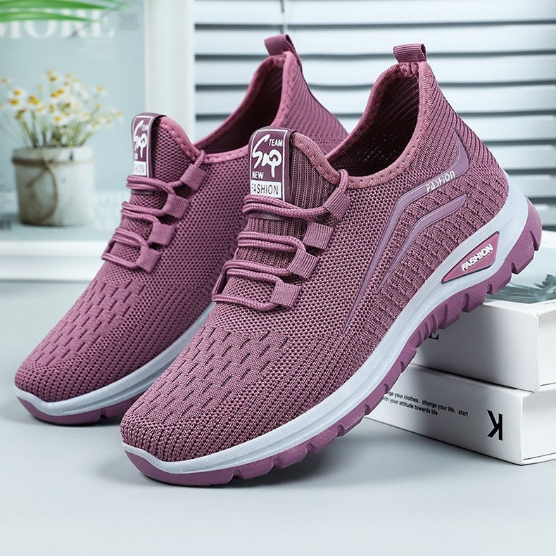 Women's Lightweight Mesh Sneakers – Breathable Slip-On Walking Shoes with Shock-Absorbing Sole for All-Day Comfort & Support | Thomler