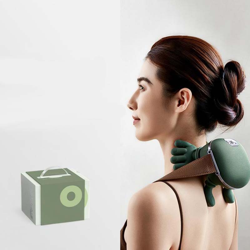 Cordless Shiatsu Neck and Shoulder Massager with Heat – 3 Intensity Levels, Rechargeable Battery, Deep Kneading Massage for Home Office Trav | Thomler