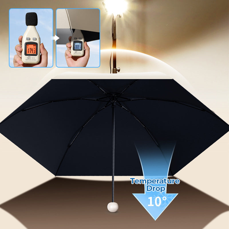 Compact Mini Umbrella with UPF 50+ Sun Protection & Wind-Resistant Frame for Travel & Everyday Carry