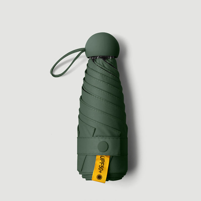 Compact Mini Umbrella with UPF 50+ Sun Protection & Wind-Resistant Frame for Travel & Everyday Carry