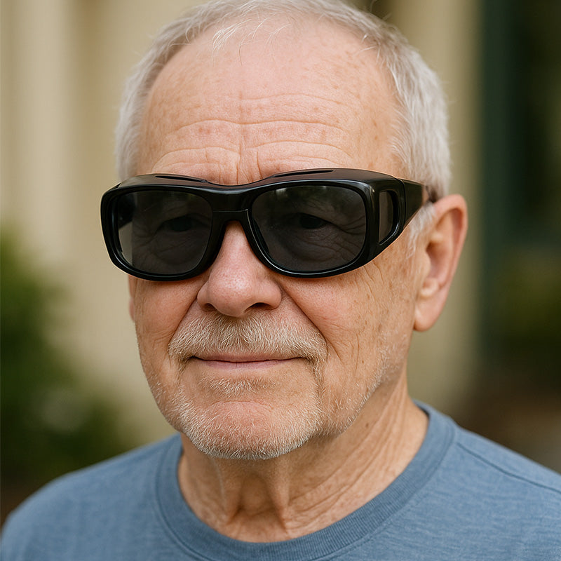 Polarized Fit-Over Sunglasses for Prescription Eyewear with Side Shields for Driving Outdoors Fishing Bright Light Protection | Thomler