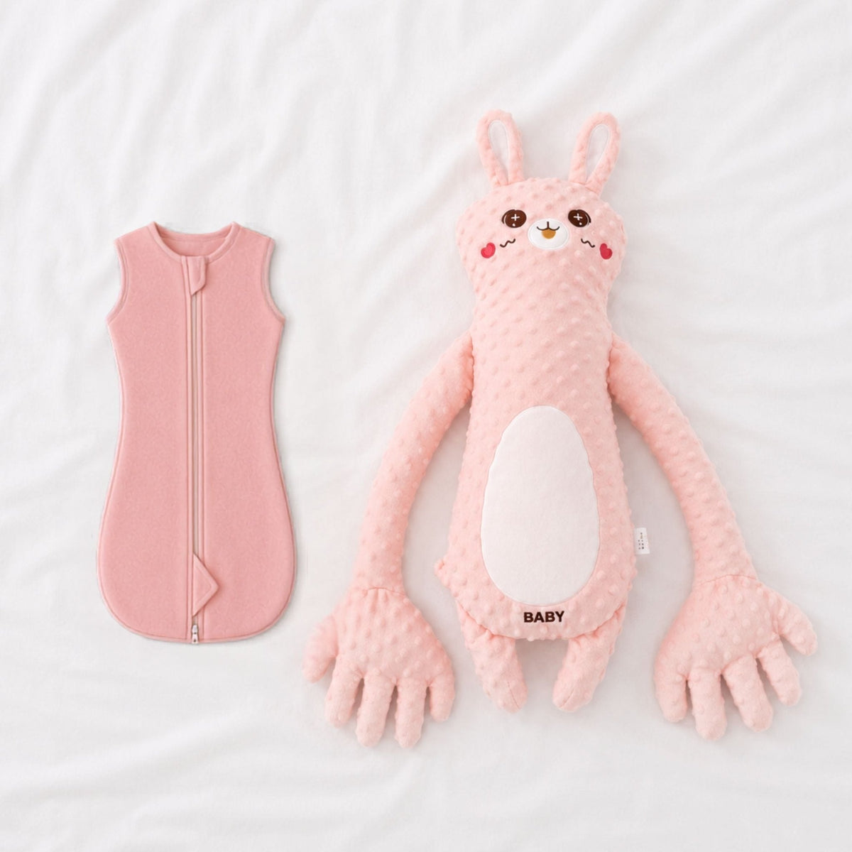 Pack de arrullo para bebé y peluche relajante con palmadas – Arrullo para brazos en alto con compañero de sueño rítmico