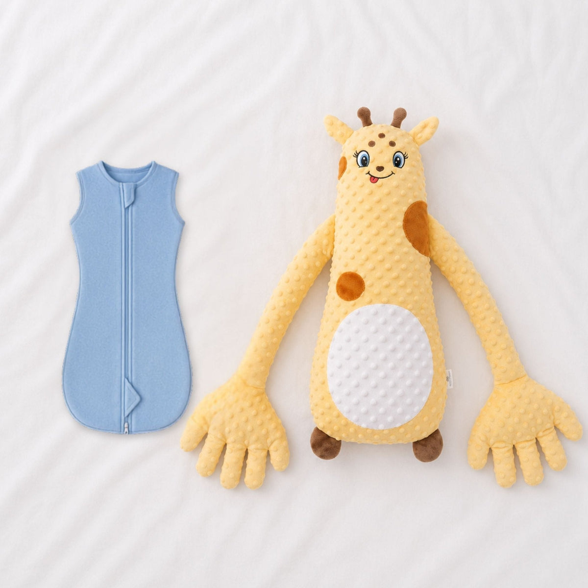 Pack de arrullo para bebé y peluche relajante con palmadas – Arrullo para brazos en alto con compañero de sueño rítmico