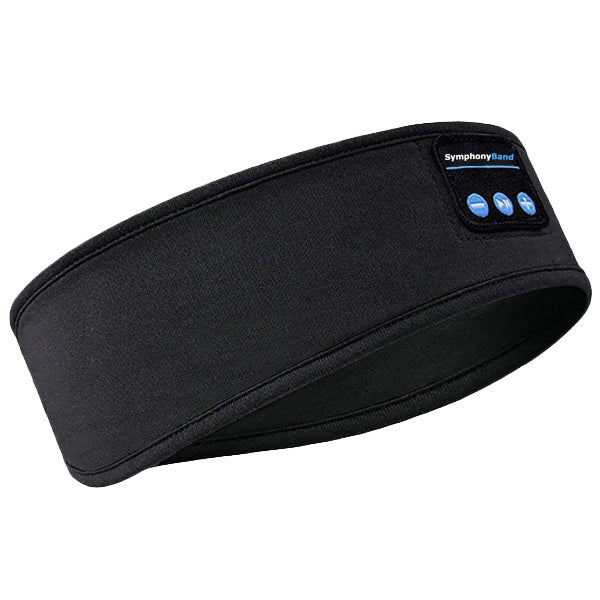 Schlaf-Stirnband mit Kopfhörern, weich, waschbar, kabellos, Bluetooth, für Schlaflosigkeit, Schnarchen, Lärmschutz, Meditation, Reise-Headset, Grau Schwarz