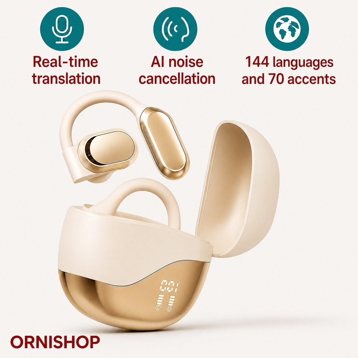 Auriculares traductores inteligentes: 144 idiomas en tiempo real