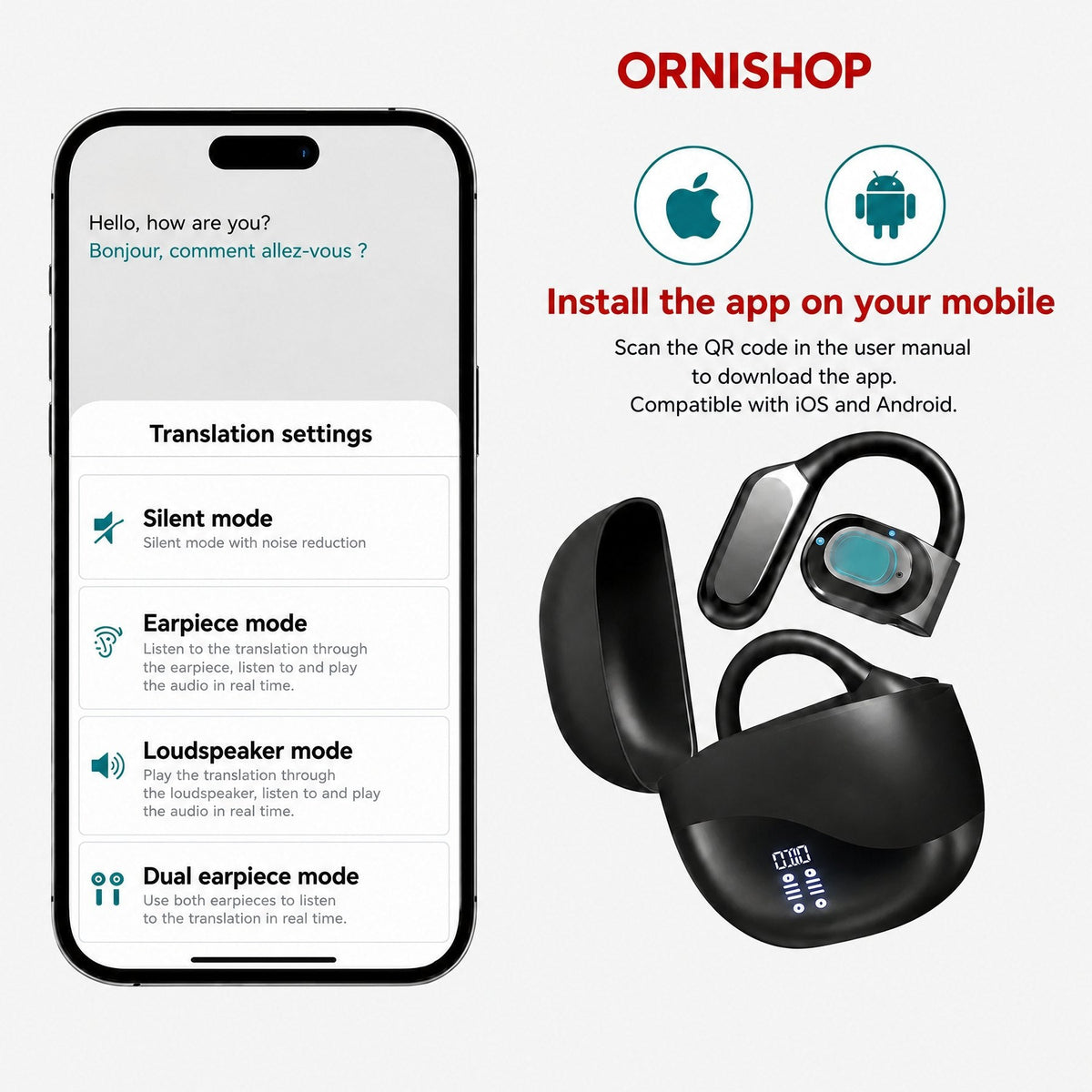 Auriculares traductores inteligentes: 144 idiomas en tiempo real