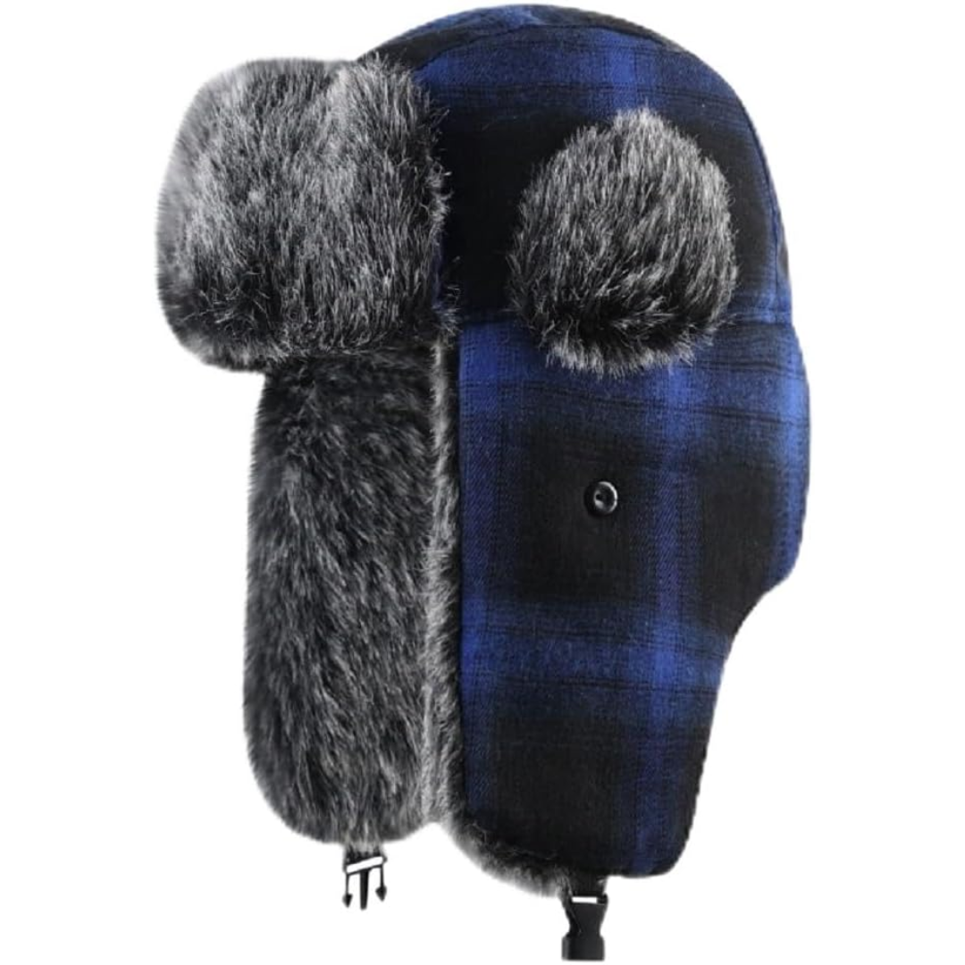 Aviator Wintermuts met Oorkleppen en Pluche Voering – Winddichte Hoofddeksels voor Koud Weer voor Dames & Heren, Wintersport, Wandelen, Skiën