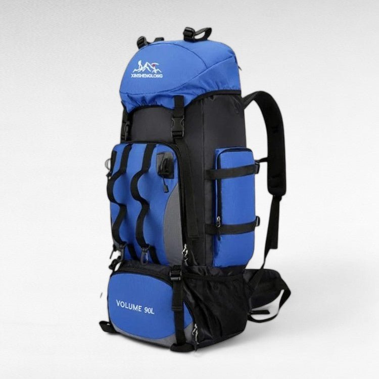 90-Liter Lightweight Water-Resistant Hiking Backpack for Multi-Day Trips
