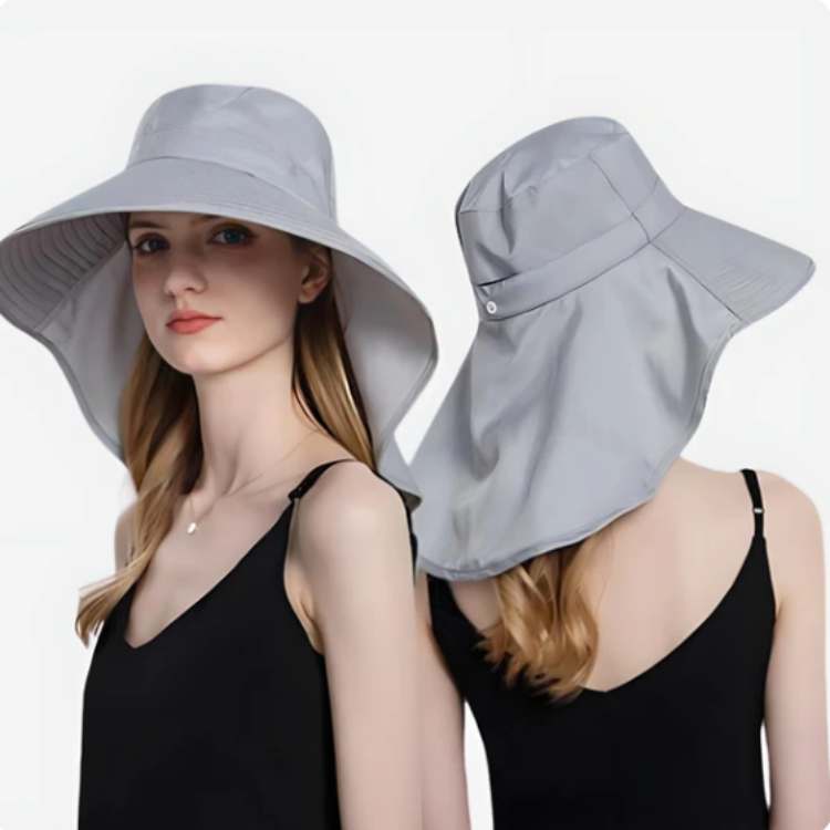 Wide Brim Sun Hat with UPF Fabric for Outdoor Adventures – Adjustable Chin Strap & Breathable Design
