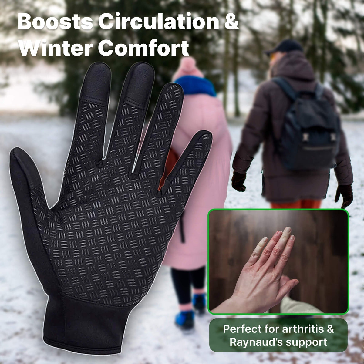 Thermal Ladies Winter Snow Ski Cycling USB Heated Gloves With Touchscreen Fingertips