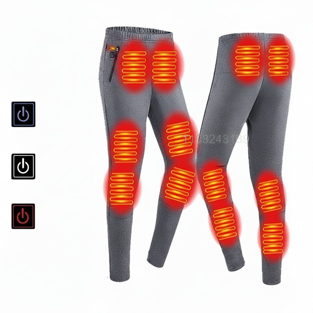 Electric Heated Base Layer Set with 3-Mode Temperature Control for Cold Weather