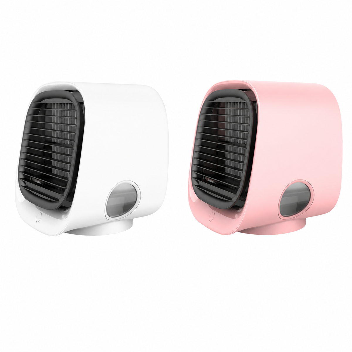Draagbare desktop-luchtkoeler en luchtbevochtiger met ledverlichting voor thuis, kantoor, slaapkamer | USB-gevoede persoonlijke aircooler | Stille mini-koeler