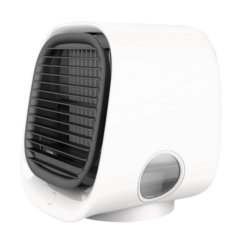 Draagbare desktop-luchtkoeler en luchtbevochtiger met ledverlichting voor thuis, kantoor, slaapkamer | USB-gevoede persoonlijke aircooler | Stille mini-koeler