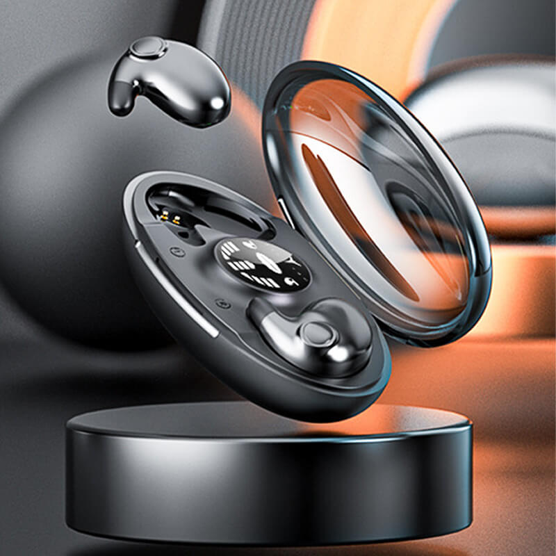 Audífonos para dormir ultracompactos con resistencia al agua IPX5 y Bluetooth 5.3 para personas que duermen de lado, música y llamadas