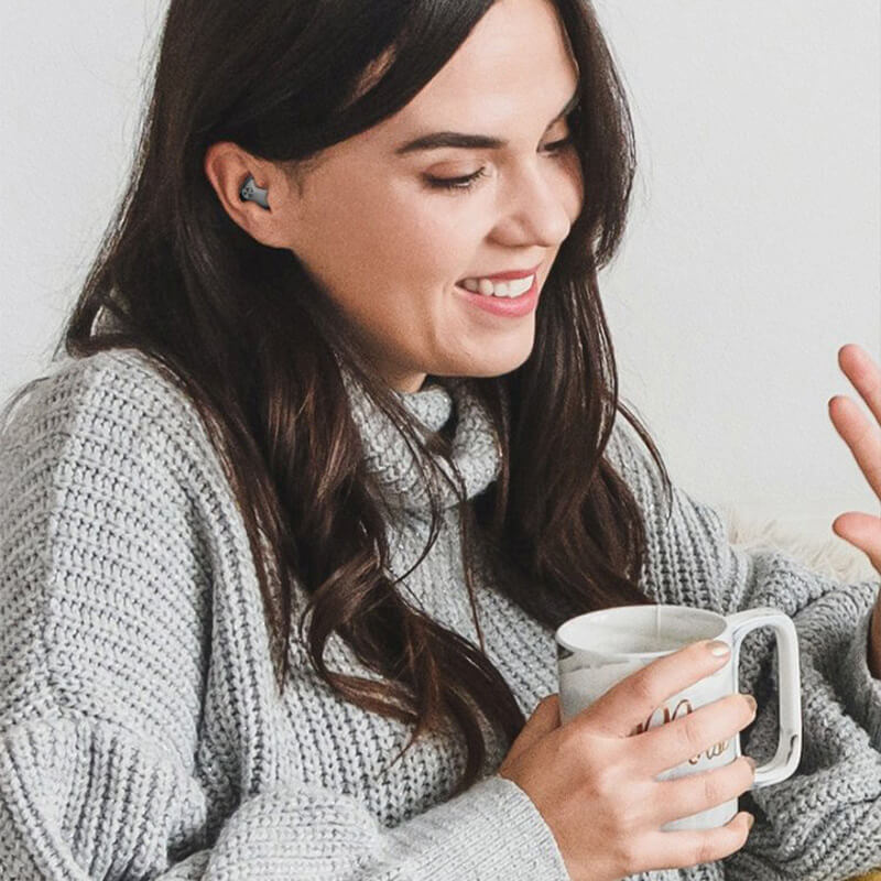 Low-Profile Bluetooth Earbuds for Sleeping with Charging Case & IPX5 Sweat Protection | Thomler