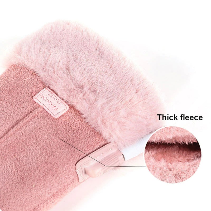 Battery-Powered Touchscreen Winter Gloves with Adjustable Heat Settings for Women