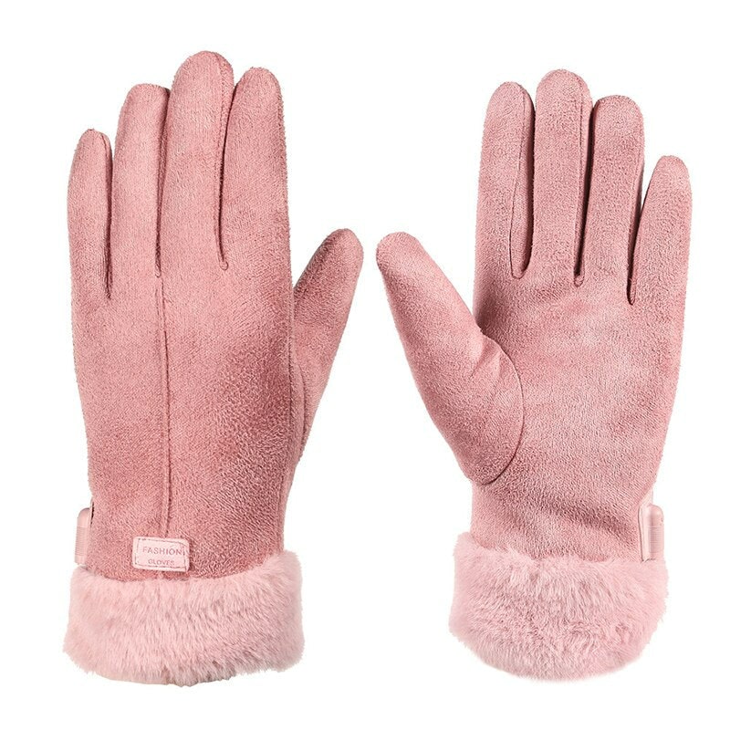 Battery-Powered Touchscreen Winter Gloves with Adjustable Heat Settings for Women