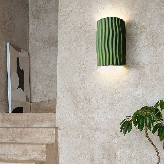 Resin Sconce Bi-Directional Light 10 inch Modern Wall Mount for Bedroom Hallway Study Accent Lighting | Thomler