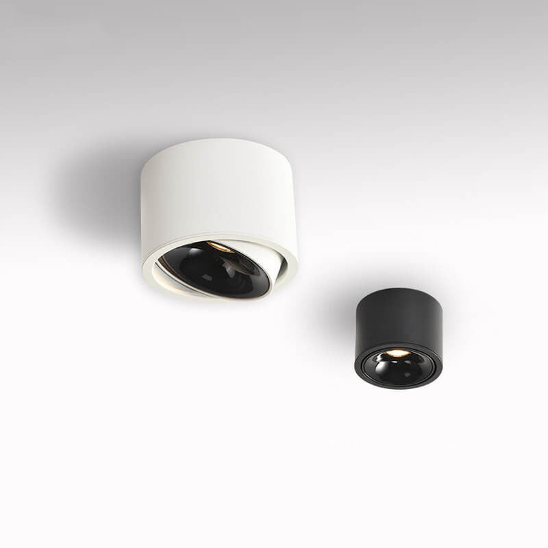 Low-Profile Aluminum LED Ceiling Fixture 3.7 Inch Round 12W Contemporary Overhead Lighting Hallway