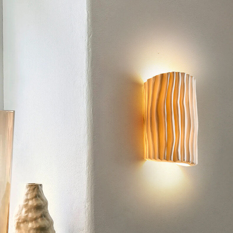 Resin Sconce Bi-Directional Light 10 inch Modern Wall Mount for Bedroom Hallway Study Accent Lighting | Thomler