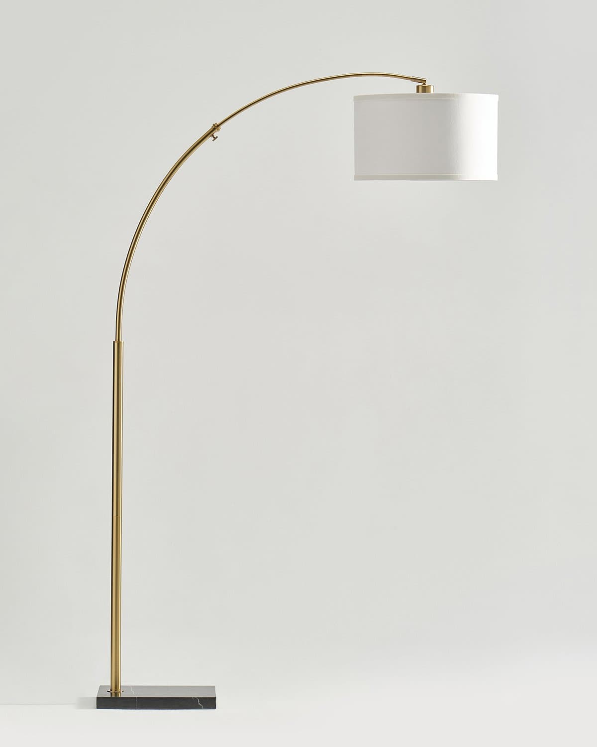 Arched Metal Reading Lamp with Marble Base 76 in Height for Living Room & Bedroom | Thomler