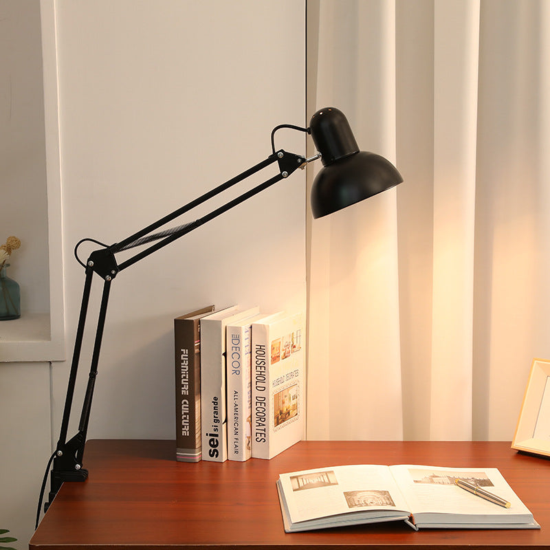 Metal Desk Lamp with E26 Socket for Bedside Reading and Office Task Lighting in Modern Homes