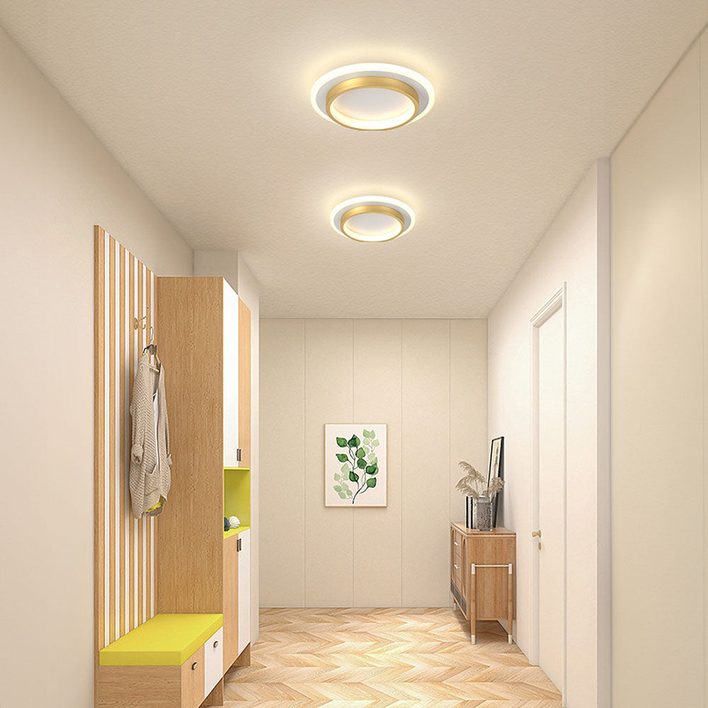 Round Flush Mount LED Light 2 in Low Profile for Bedroom Hallway Living Room Kitchen Entry Modern Ultra Slim Disk Design 10W 20W Integrated | Thomler