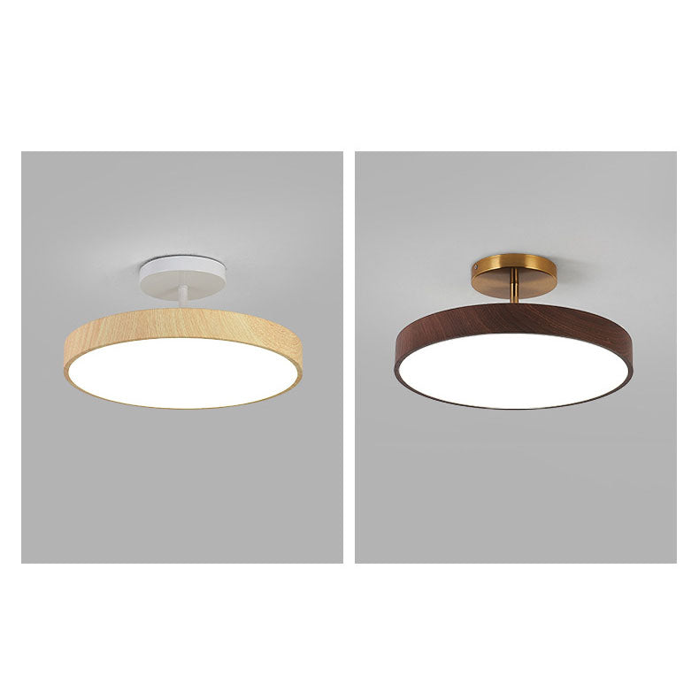 Close-to-Ceiling LED Fixture 12-Inch Iron Round Low-Profile for Hallways Bedrooms Kitchens Entryways Modern Dimmable 3000K-5000K | Thomler