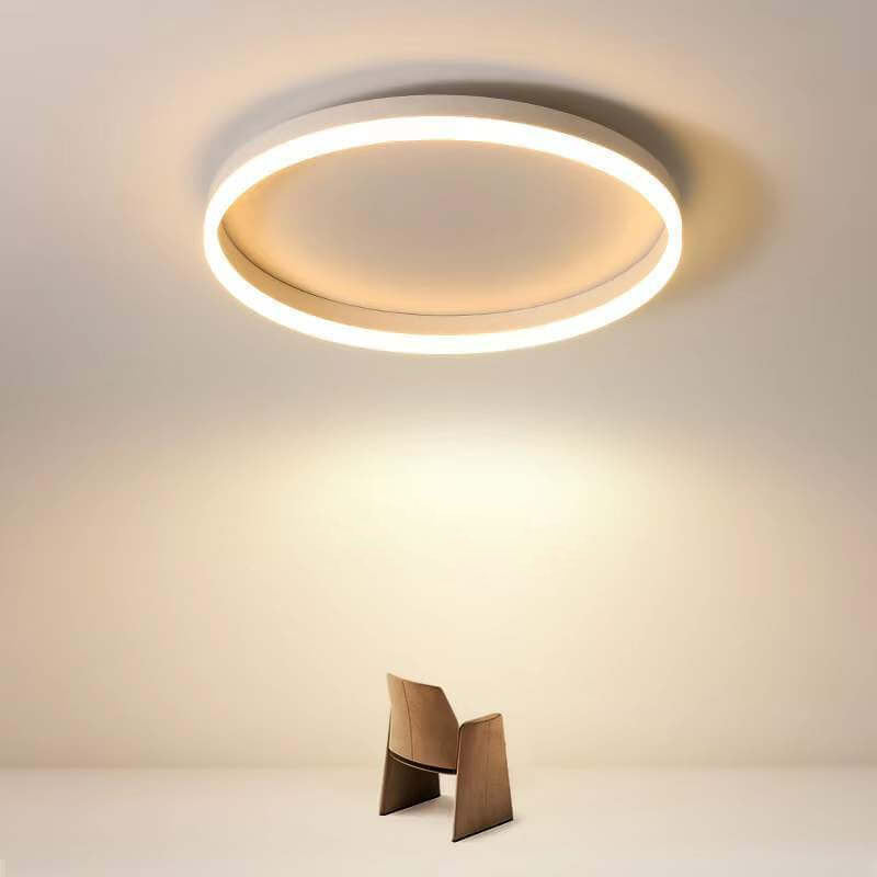 20 in Dimmable LED Ceiling Light with Remote Iron & Acrylic Fixture for Bedrooms Hallways Living Rooms Modern Low-Profile Design | Thomler