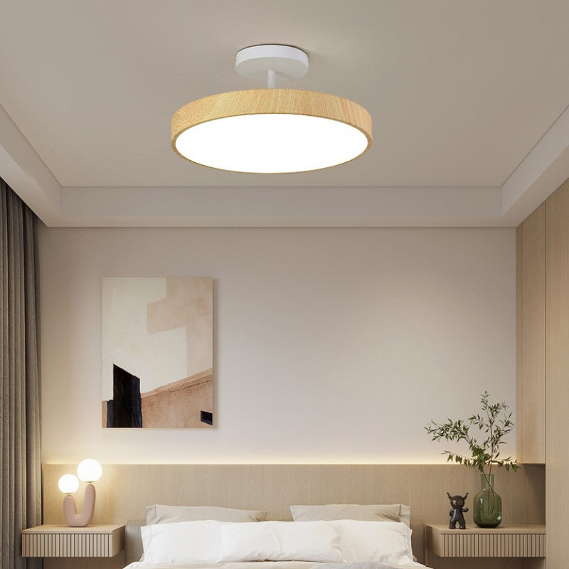Close-to-Ceiling LED Fixture 12-Inch Iron Round Low-Profile for Hallways Bedrooms Kitchens Entryways Modern Dimmable 3000K-5000K | Thomler
