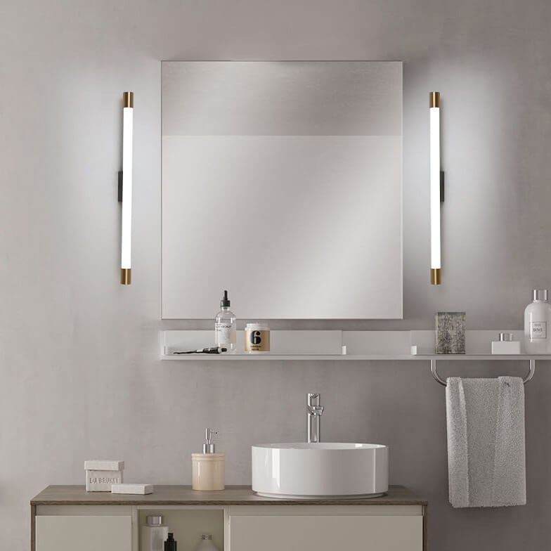 LED-Waschtischleuchte Aluminium 150 cm Schwarz-Gold für Badezimmer Schlafzimmer Flur über dem Spiegel Lineare Wandleuchte Festanschluss 120V-240V | Thomler