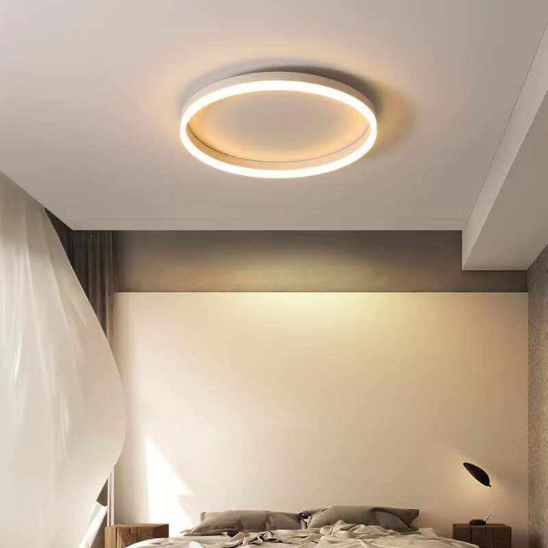 20 in Dimmable LED Ceiling Light with Remote Iron & Acrylic Fixture for Bedrooms Hallways Living Rooms Modern Low-Profile Design | Thomler