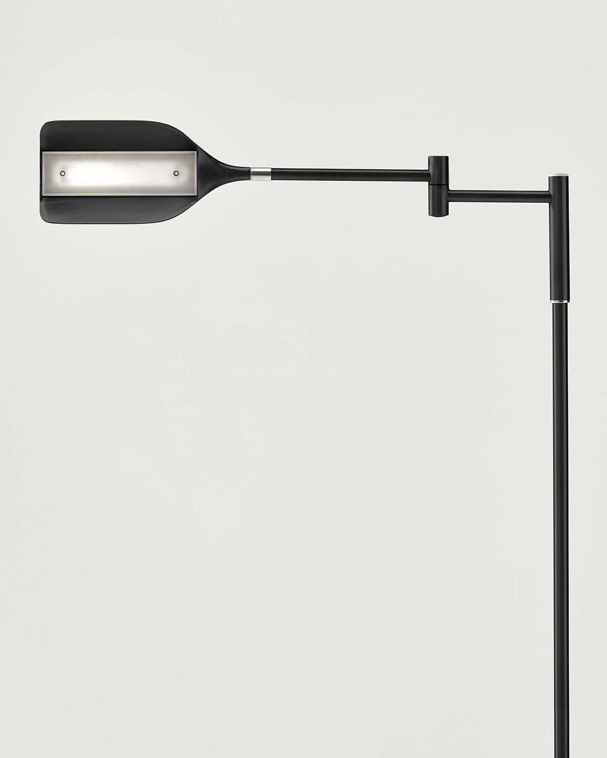 Touch-Dimming Metal Standing Lamp 53 in Tall with Integrated LED for Bedroom Living Room Reading Nook Organic Leaf Shape Warm 3000K Lighting | Thomler