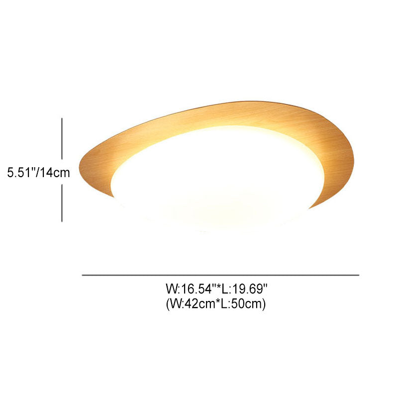Low-Profile LED Ceiling Fixture with Remote Dimming & Three Color Modes for Bedrooms Hallways Kitchens | Modern Iron Acrylic Overhead Lighti | Thomler
