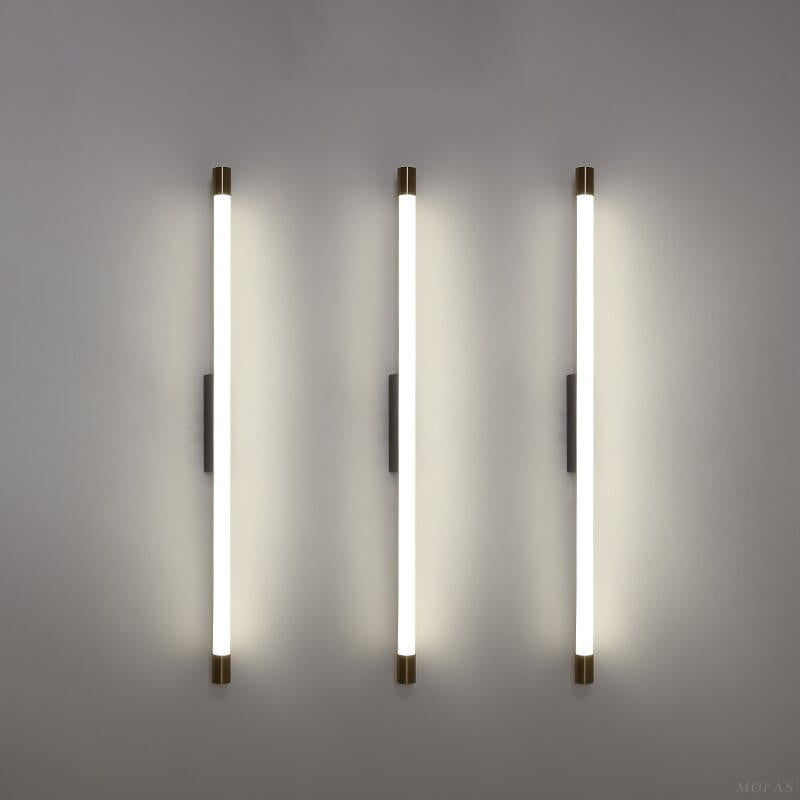 LED-Waschtischleuchte Aluminium 150 cm Schwarz-Gold für Badezimmer Schlafzimmer Flur über dem Spiegel Lineare Wandleuchte Festanschluss 120V-240V | Thomler