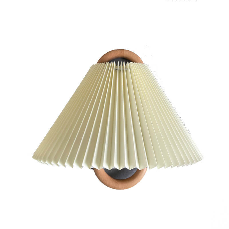 Sconce Light Fixture Wooden Frame Cloth Shade E12 Socket Flexible Install for Bedroom Living Room Hallway Apartment Home | Thomler
