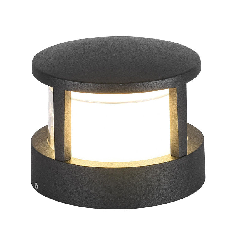 Waterproof LED Sconce for Exterior Entryways, Decks & Yards – Compact Hardwired Black Aluminum Fixture with Integrated Chip, 110-120V | Thomler
