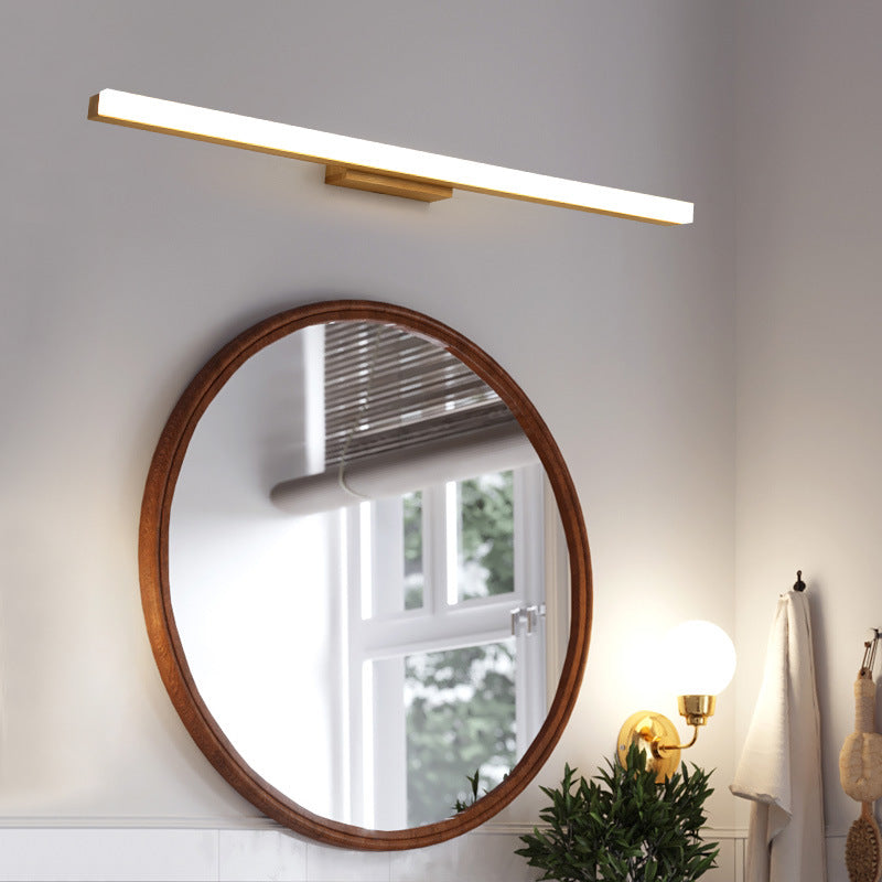 Lineare LED-Wandleuchte 16 W, 81 cm, Holz & Acryl für Badezimmer, Schlafzimmer, Flur, Heimbüro, Arbeits- & Umgebungsbeleuchtung, moderne festverdrahtete Leuchte, flaches Profil | Thomler
