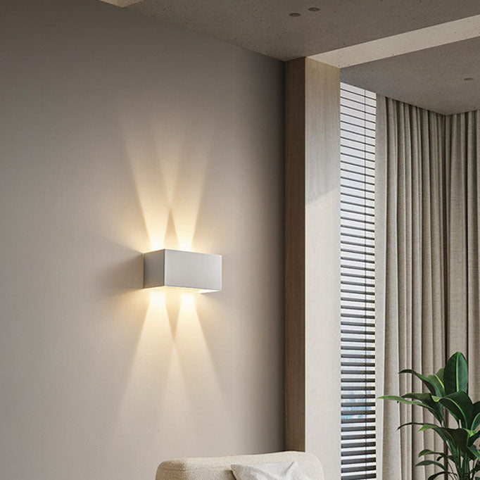 LED Sconce Light Fixture 12W Integrated Aluminum 8×4 Inch Indoor Lighting Bedroom Entryway Corridor