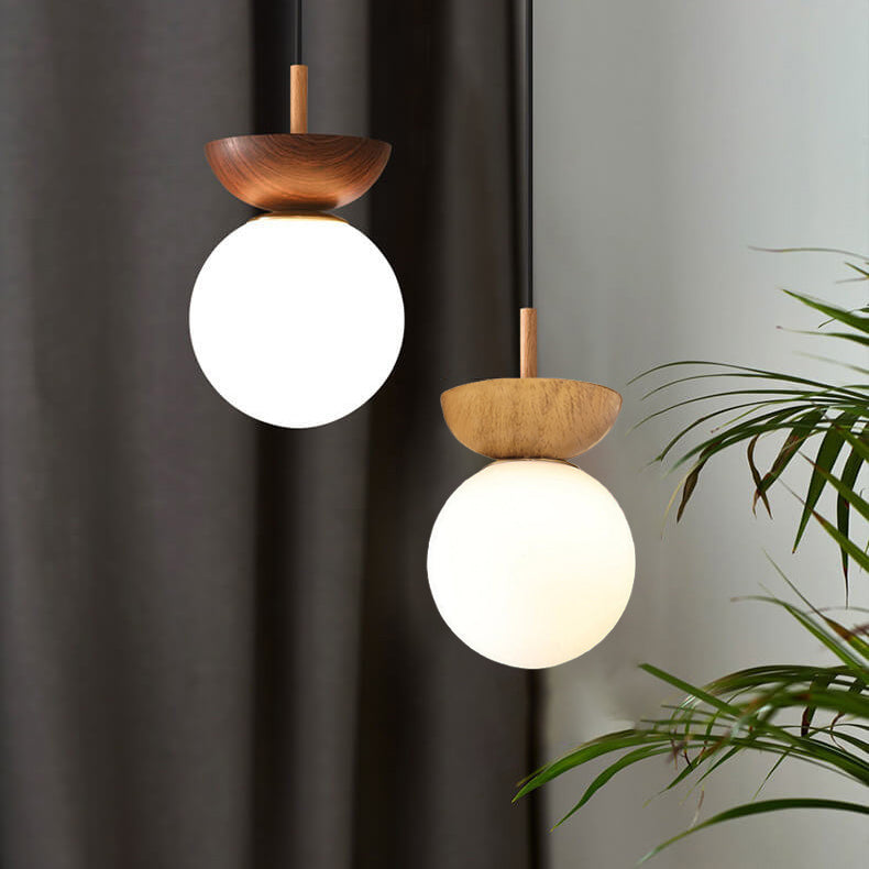 Glass & Iron Hanging Ceiling Light Fixture 6.3 in Adjustable Cord Modern Semi-Flush Mount for Bedroom Entryway Home 110V G9 Socket | Thomler