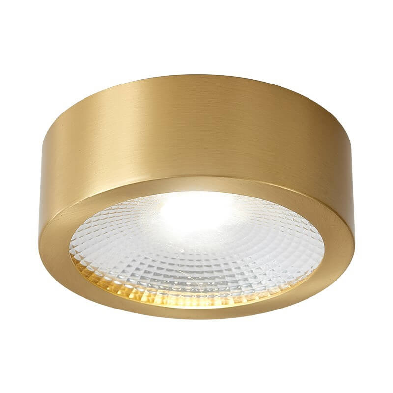 Recessed LED Ceiling Light Copper Finish 5 in Round Ultra Low Profile for Bedroom Entryway Kitchen | Thomler