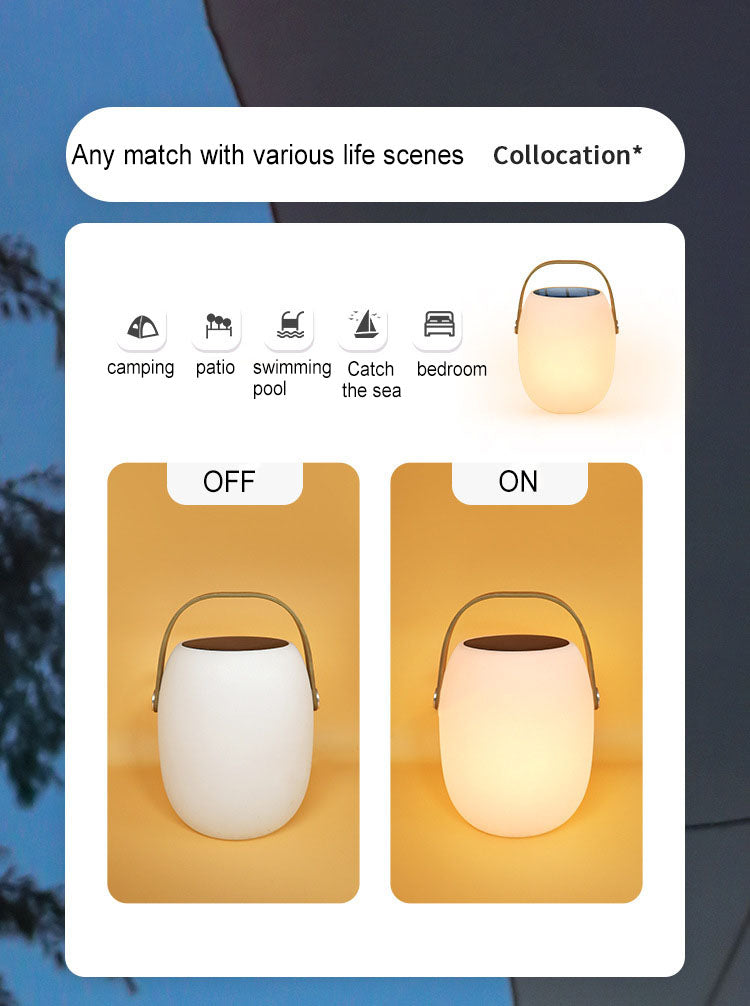 Solar-Powered Color-Changing LED Garden Lantern with Remote Control – 16 Hues, Waterproof Design for Yard, Deck & Camping – 5W Rechargeable | Thomler