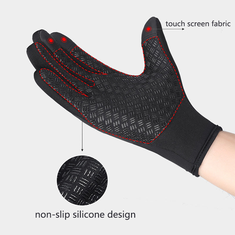Insulated Winter Gloves for Cycling, Running, Driving & Outdoor Sports – Touchscreen Compatible, Windproof, Lightweight Cold Weather Hand Pr